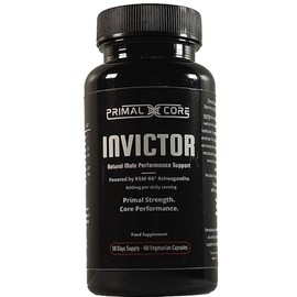 Primal Core Invictor – Men’s Vitality & Performance Supplement – KSM-66® Ashwagandha, Fenugreek, Zinc & Vitamin D3 – 60 Capsules