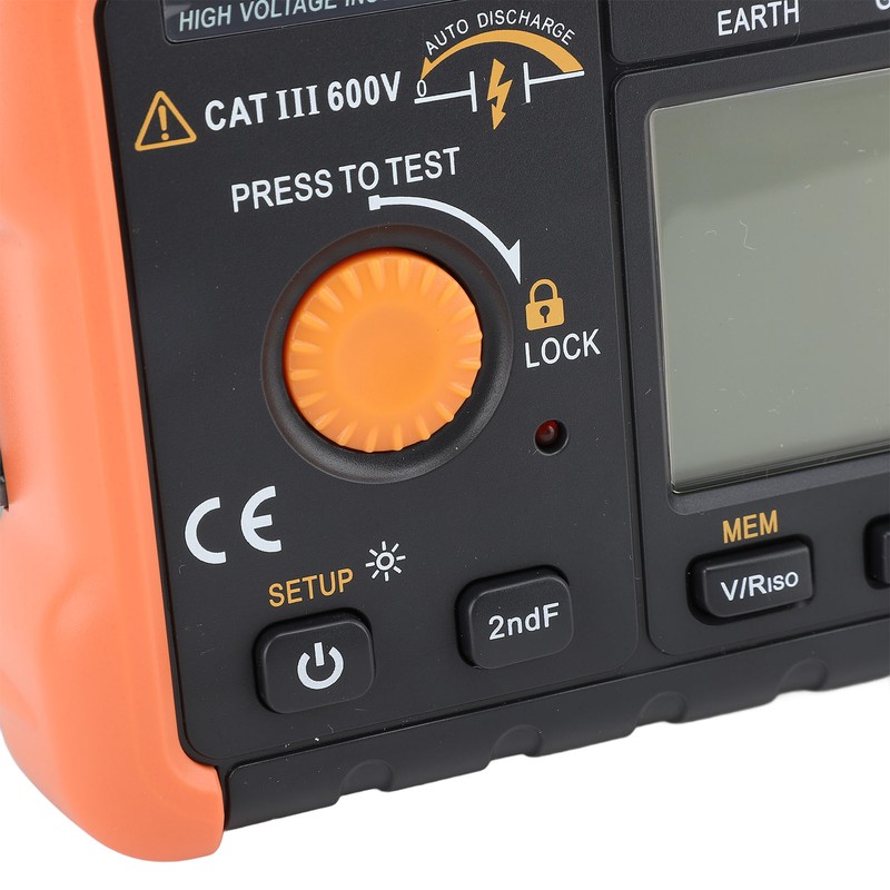 Insulation Tester Megohmmeter 50V~2500V Resistance Meter 1.3mA with Overload Protection