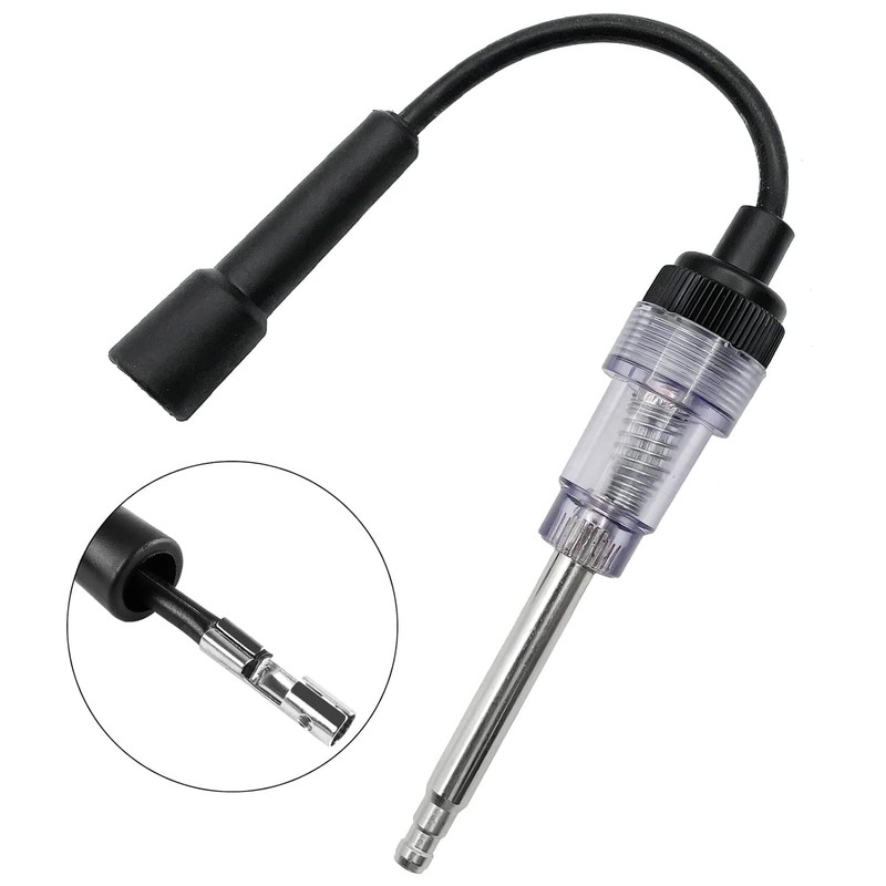 2PCS Spark Plug Tester, Engine Ignition Coil Tester Straight Boot