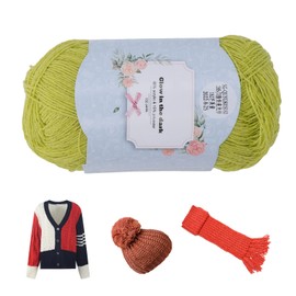 Fluorescent Wool, Dark Party Supply Acrylic Glow Yarn Soft Breathable Sweat Absorbent for Hats Crocheting