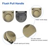 uxcell 2Pcs Flush Pull Handle, 1.38 Inch Hidden Recessed Furniture