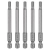 HARFINGTON 5pcs H4.0 Hex Head Drill Bit Wrench 4mm Metric