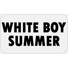 White Boy Summer - 25 Stickers Pack 2.25 x 1.25 inches - Good Vibes