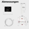 MOES Smart Thermostat Underfloor Heating Electric, Room Thermostat Underfloor Heating