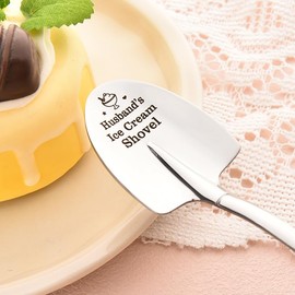 Funny Husband's Ice Cream Shovel for Men Husband Birthday Gifts for Hubby Husband Valentines Gifts for Husband I Love You Gifts for His Husband Anniversary Wedding Gifts for Husband Spoon