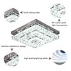 Cainjiazh 11.8" Crystal Chandelier LED Crystal Flush Mount Ceiling Light