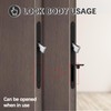 Hoconnie Pocket Door Handle Lock with Edge Pull, Privacy Sliding