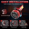 YXQQHY LED Fog Bulbs For Chevy Corvette C5 1997-2004,9005 9006