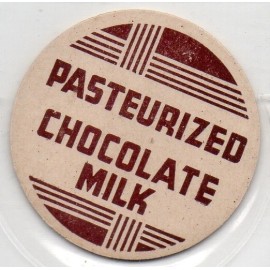 Milk Bottle Cap Insert - Pasteurized Chocolate Milk - generic cap