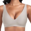 Jiuday Deep V Push Up Bra without Underwire for Women