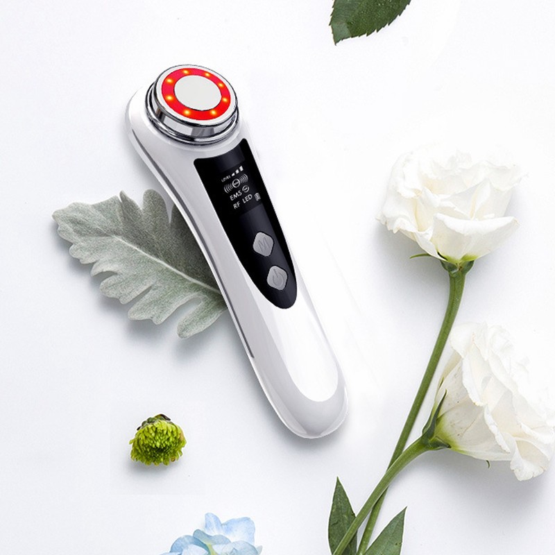 RF Face Beauty Machine Red Blue Lighting Skin Lifting Microcurrent
