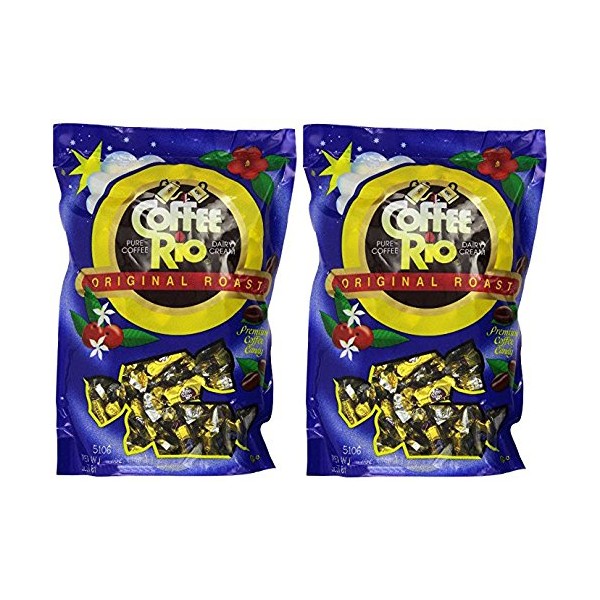 Coffee Rio Original Roast Gourmet Candy, Pure Coffee & Dairy Cream, 12 Oz (Pack of 2)