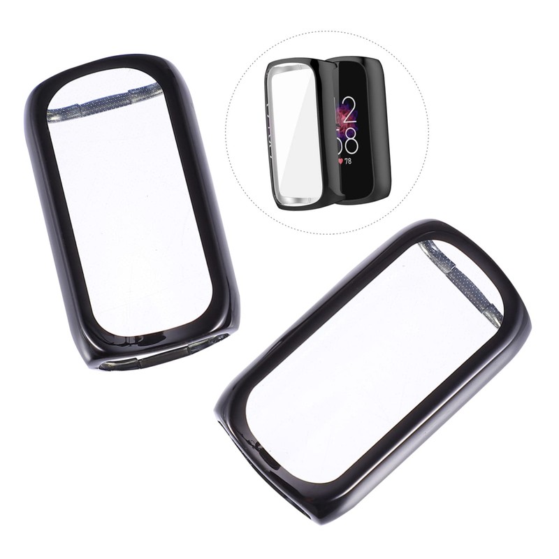 KONTONTY 2pcs Modern Watch Protector Cover Screen Protector Compatible Full