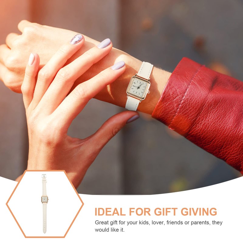 Gatuida 2pcs Stylish Wrist Watch for Women Casual Design Imitation