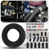 6AN 3/8" 25FT PTFE Transmission Cooler Line Set, Replacement for
