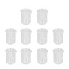 10 Pcs Laboratory Glass Beaker 50ml Thick Experimental Graduated Cylinder