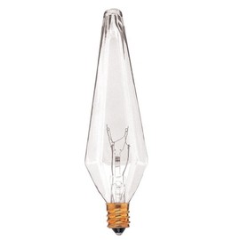 Bulbrite 480140, 40 Watt, PRISM Incandescent White Candelabra Base, 2-Pack