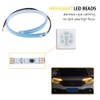 2PCS White-Amber Streamers LED Light Strip for Car Head Light