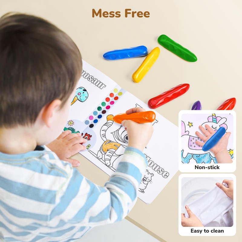 JoyCat Jumbo Crayons bulk for Toddlers 1-3 4 5 6