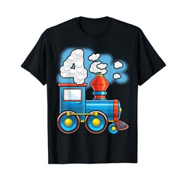 Chugga Chugga Train 4th Birthday Party Supply Birthday Boy T-Shirt