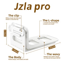 Jzla pro Bed Sheet Holders Keep Sheets Tight Mini Foldable Bed Sheet Holder Corner Fitted Sheet Straps Easy to Store and Install (WhiteBasic4pcs)