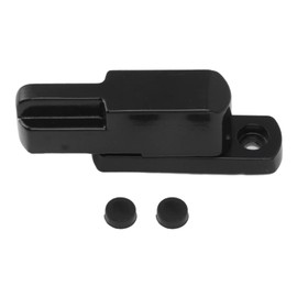 Window Bolt Sliding Bolt Aluminum Alloy Anti-Theft T Type Universal Child Safe Security Lock Holder Replacement for Home Security (Black)