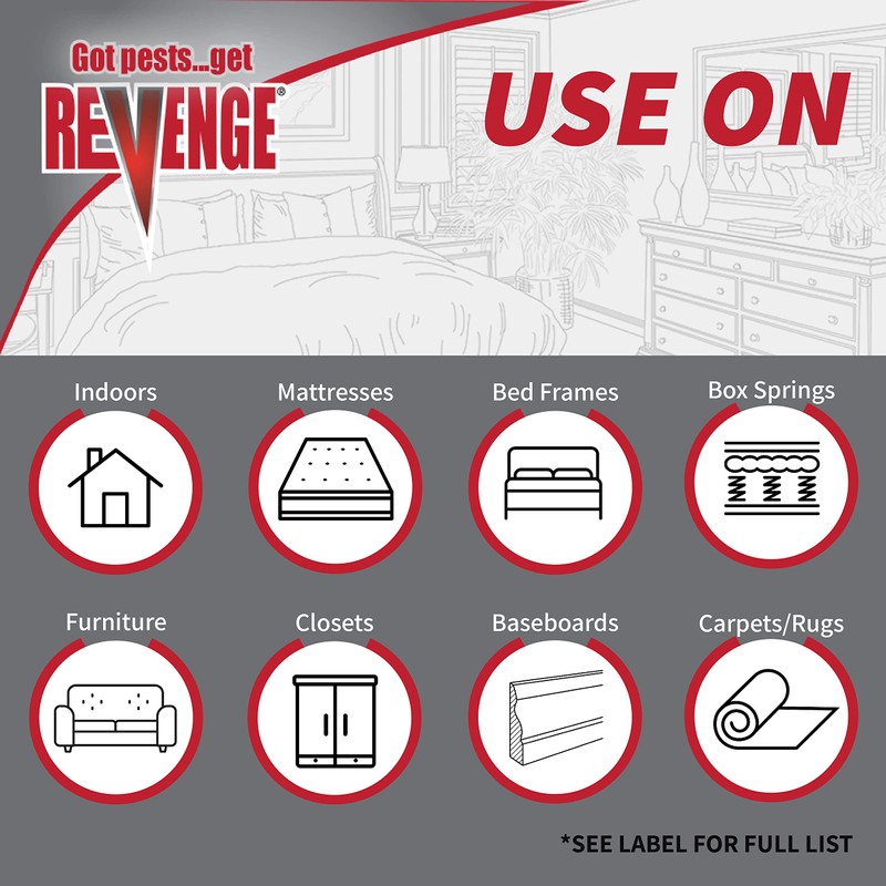 Bonide Revenge Dual Action Bed Bug Killer, 32 oz Ready-to-Use