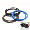 Trash Can Rubber Bands Set of 3, Black, Blue, Olive