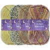 Chunky Melody Medium Weight Yarn - Lakefront & Limeade Heather