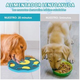 RUISTLI Juguetes Interactivos para Perro,Rompecabezas Accesorios Divertido,Rompecabezas Snack Juguete para Perro,Juegos para Perros de alimentación Lenta