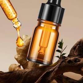 Pipette Bottle 48 Pieces 3 ml Dropper Bottle Anti Shock Apothecary Bottle Pipette Corrosion Resistant Bottle with Pipette Reusable 4.8 x 1.5 cm for Essential Oil Aromatherapy Massage (3 ml - Pack of 5