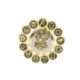 Patch Nation Infinite Power Faust of Thanos Cosplay Metal Brooch 30mm Diameter Aluminium, Aluminium