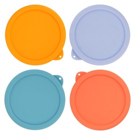 LUVCOSY 2 Cup Silicone Replacement Lids Storage Cover for Anchor Hocking Glass Bowls (Container not Included) 4 Pack Microwave, Dishwasher and Freezer Safe