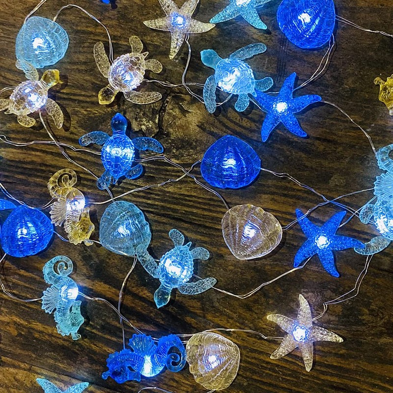 Ocean Themed String Lights Marine Life Night Light Beach Décor