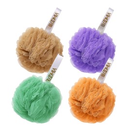 Pack 4 Esponjas Para Baño De Colores