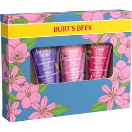 Burt's Bees Hand Cream Gift Set with Shea Butter, Lavender & Honey, Wild Rose & Berry and Watermelon & Mint, 3 Pack
