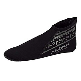 Akona 2mm Low Top Neoprene Snorkeling/Dive Sock with Printed Traction pad, Size: 10