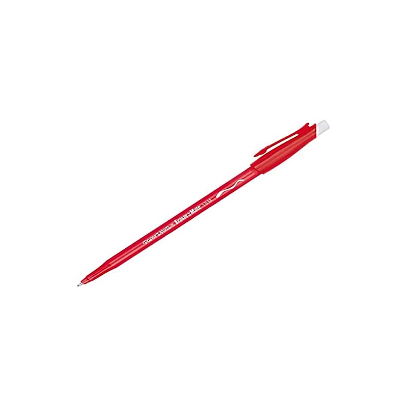 Papermate 93192 Replay Erasable Ink Ball Pen, Red, 1 mm,