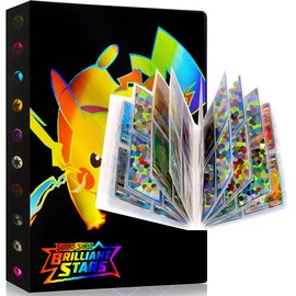 Card Scrapbook, 4 Pockets Card Album Display Storage, Compatible with Trading Cards, Sports Cards and Playing Cards Protection, Organisation, 30 Pages Can Hold 240 Cards - JF&2