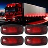 yifengshun 4pcs 3LED Red Side Marker Lights 12-24V Super Bright