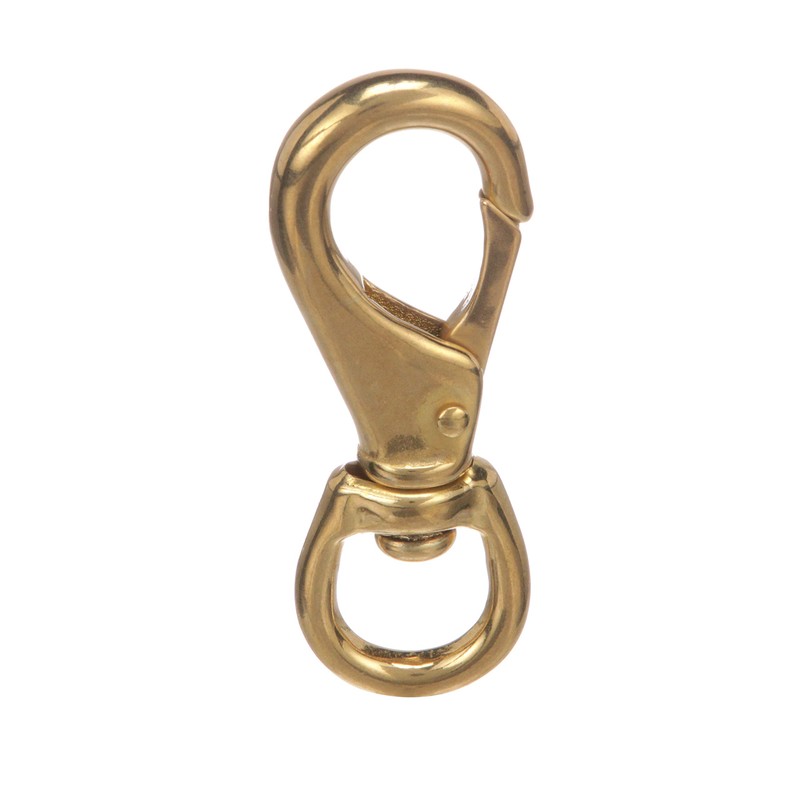 Seachoice Swivel Eye Snap, Cast Brass, Size #3, 4-1/2 in.