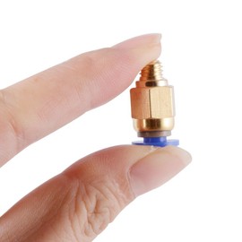 [EMY] 3D Printer PC4-M6 Straight Pneumatic Connector Tube, One-Touch Fitting, For Filaments, PTFE Joint Diameter 0.2 inch (4 mm), RepRap, Set of 5