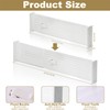 Lighterday 4-Pack Adjustable Drawer Dividers,Expandable Plastic Kitchen Clothes Drawer Organisers,Drawer