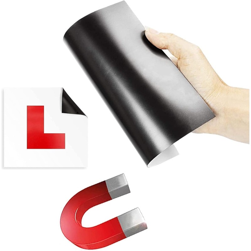 Fully Magnetic Car P-Plates Red L Plate 2 Pack for