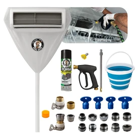 HVAC Guys Complete Mini Split Cleaning Kit | Mini Split Coil Cleaner Kit Includes 360 Degree Mini Split Cleaning Bag, Bucket, Spray Nozzle, Coil Cleaner, Faucet/Hose Adapter