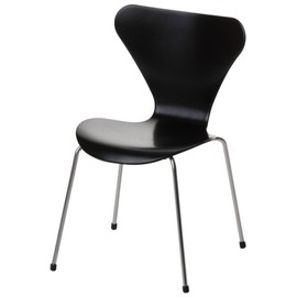 Fritz Hansen 840180 Miniature Seven Chair, 3.3 x 3.3 x 5.1 inches (8.5 x 8.5 x 13 cm), Black