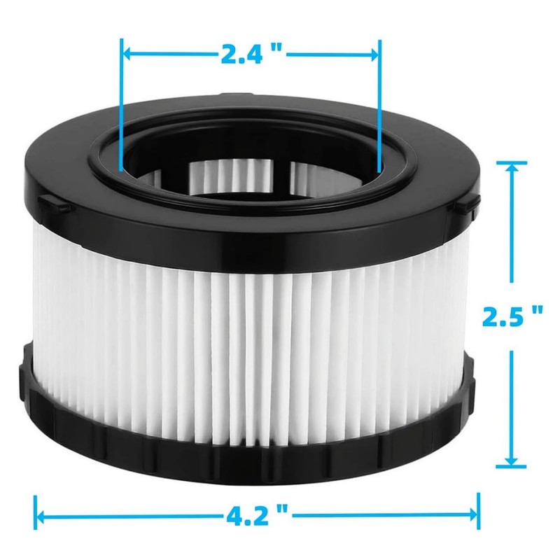 (4-Pack) DC5151H HEPA Filter Replacement Compatible with dewelt Wet Dry