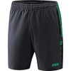 JAKO Unisex Youth Konkurrence 2.0 Shorts, Anthracite/Turquoise, 128 EU