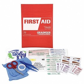 Grainger 2 Pack Grainger Bulk First Aid kit, Fabric, 5 Person