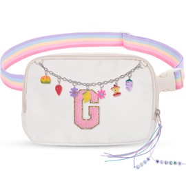 Small Fanny Pack Crossbody for Girls Women,Belt Waist Bag Pack for Women Girls,Womens Girls Fanny Pack (G, Pink)